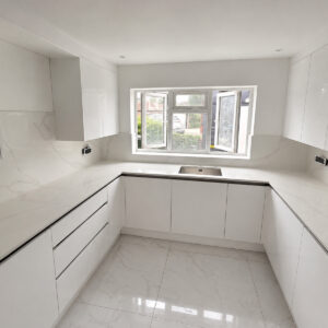 Calacatta Dark Grey Quartz Worktop