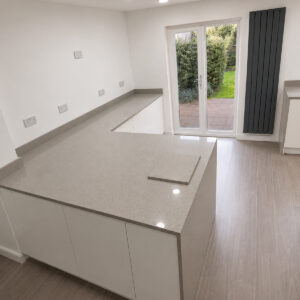 Grey Sparkly Quartz Worktop