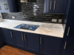 Arabescato brown quartz worktop