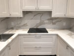 Calacatta bronze quartz worktop