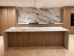 Calacatta bronze quartz worktop