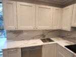 Calacatta bronze quartz worktop