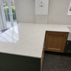 spider gold quartz worktop