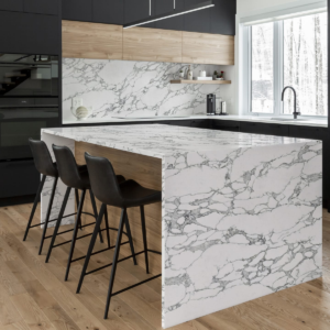 Calacatta Pearla quartz workop