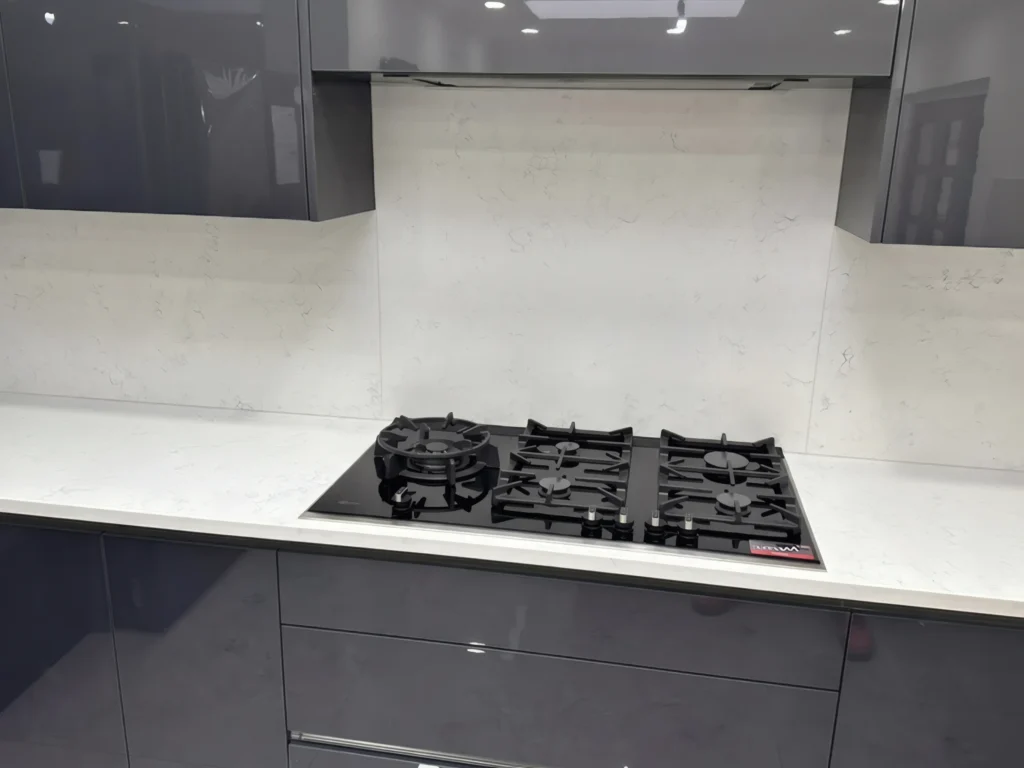 Penelope’s Carrara Jade Quartz Kitchen in Bedford