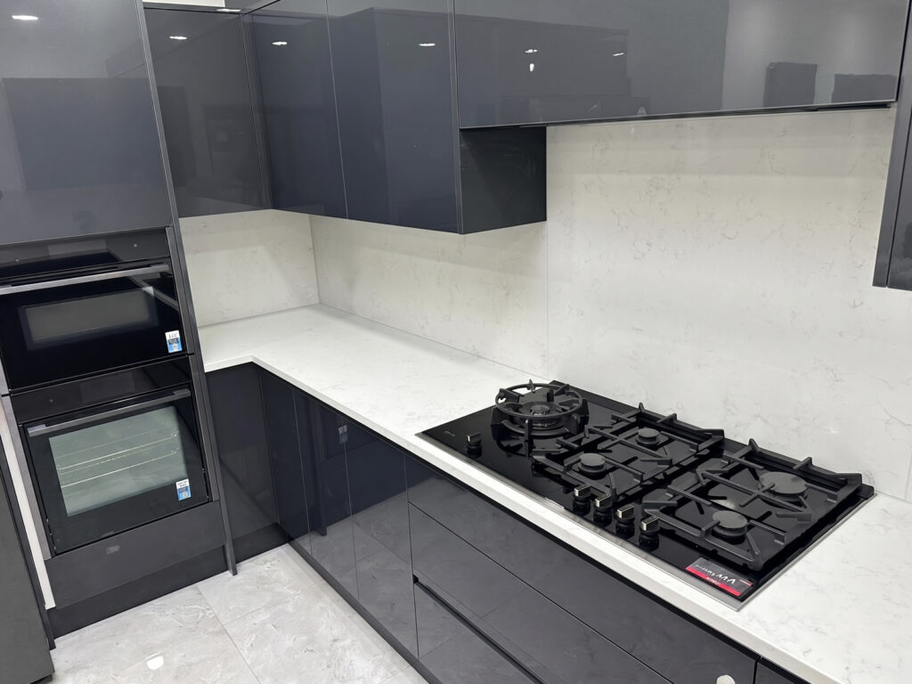 Penelope’s Carrara Jade Quartz Kitchen in Bedford