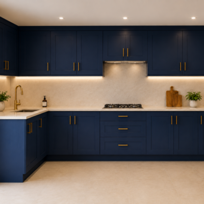 L-shaped kitchen
