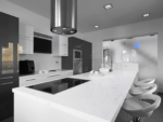 Marble Carrara quartz worktop