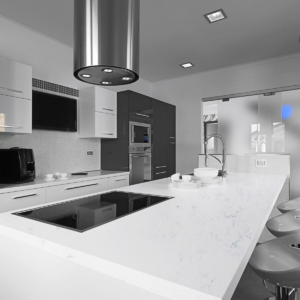 Marble Carrara quartz worktop