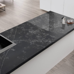 Roma Black quartz worktop