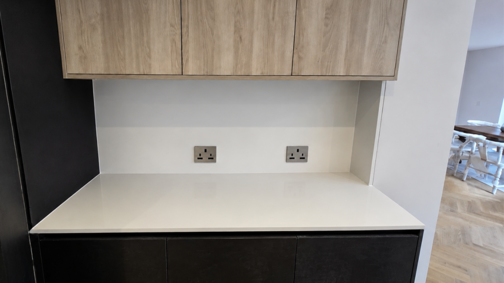 Okafor Family’s Super White Quartz Kitchen in Guildford