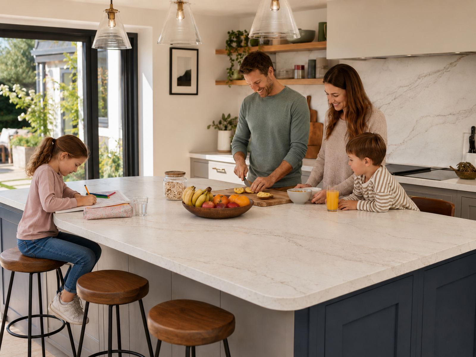 best worktop for family kitchens