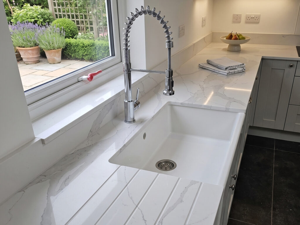 calacatta borghini, leicester project