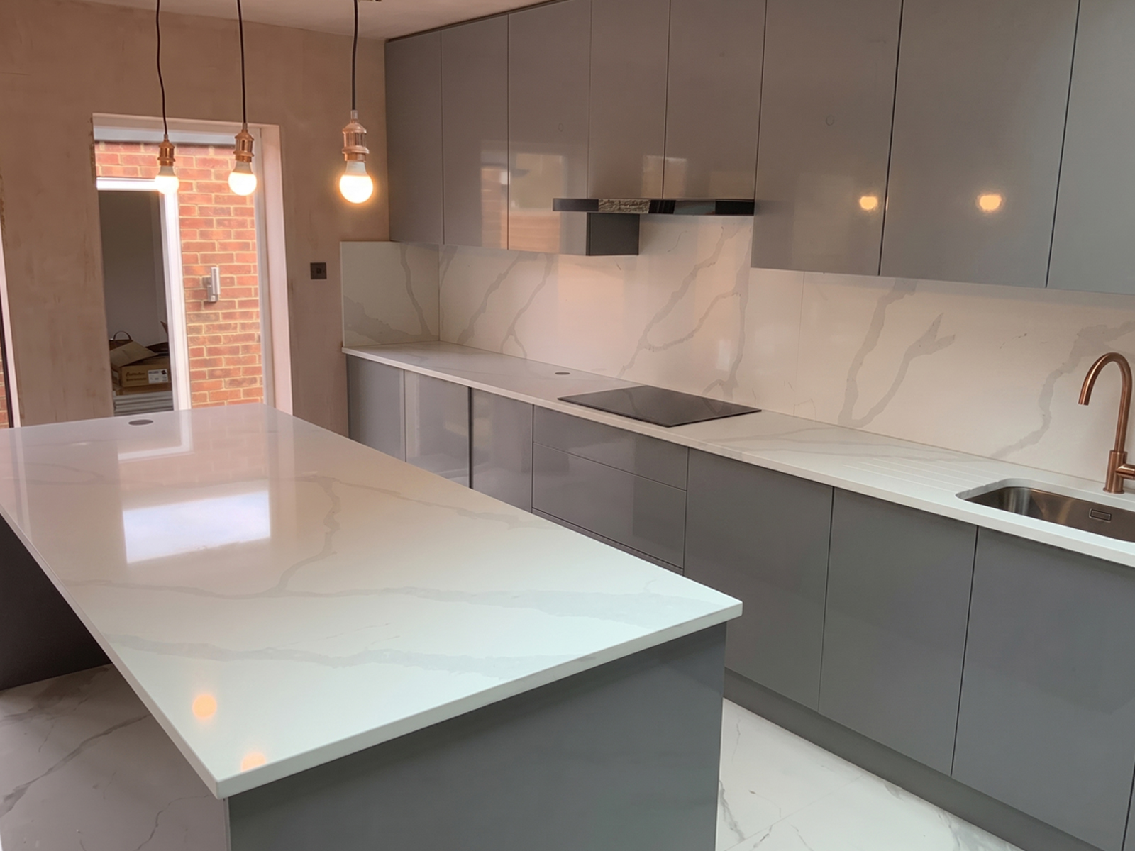 Al-Farouq Family’s Calacatta Classic Quartz Kitchen in Leicester 9 calacatta dark grey quartz, bristol project