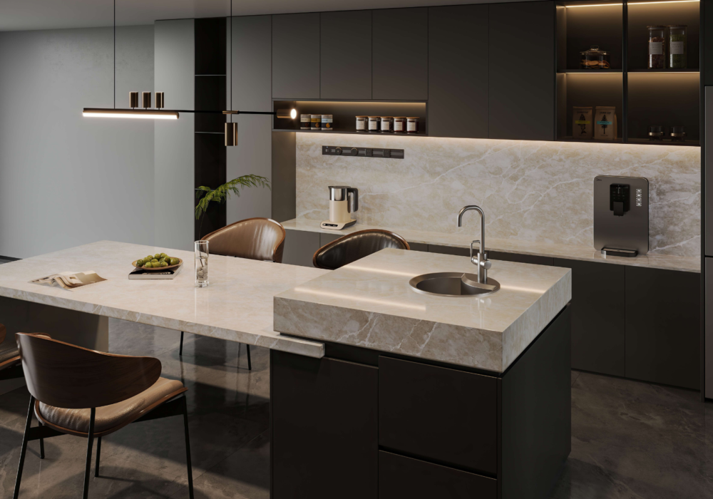 Almond Beige Quartz Worktop
