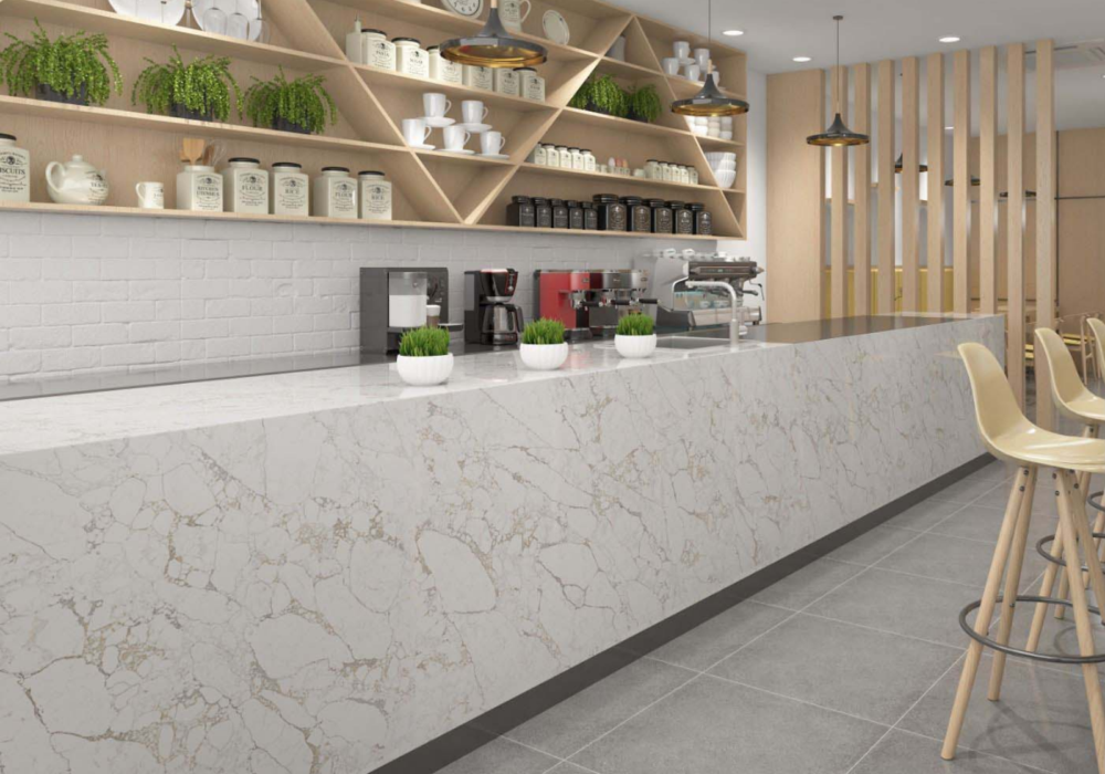 Arabescato Capri quartz worktop