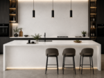 Arabescato Lite Grey quartz worktop