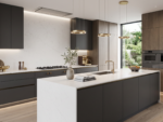 Arabescato Lite Grey quartz worktop