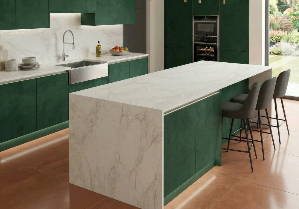 Arabescato Simba quartz worktop