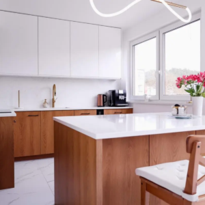 Arabescato Viola Quartz Worktop