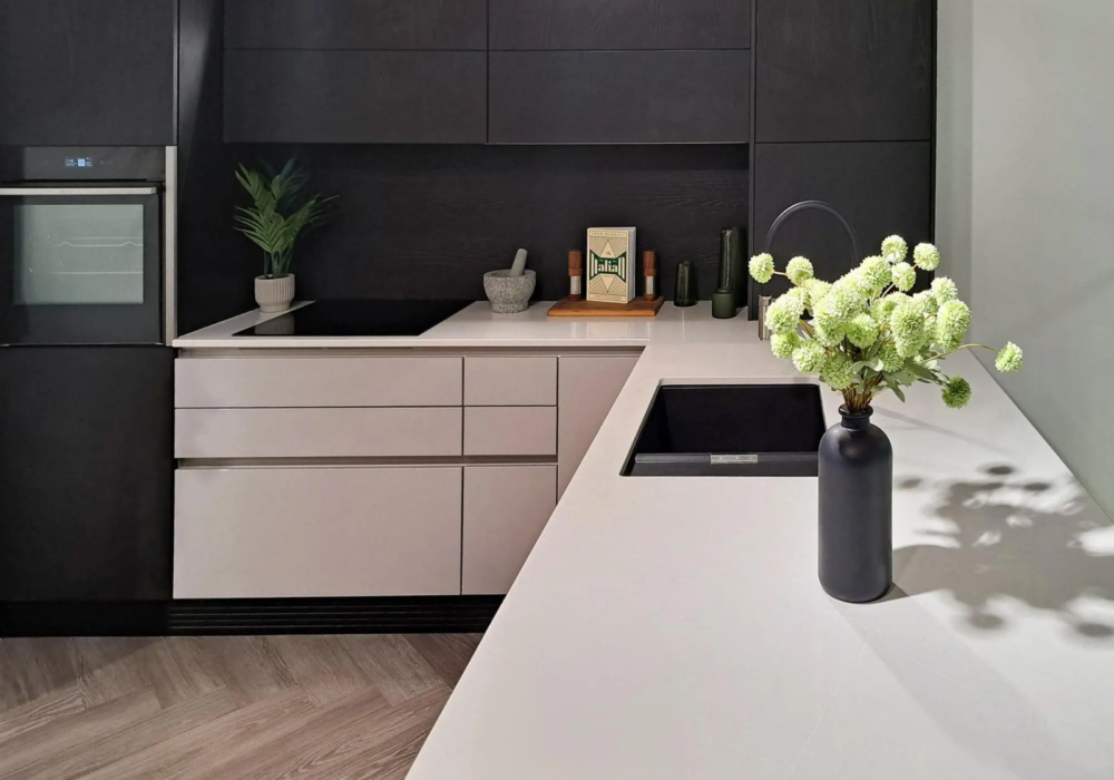 Botticino Grey Quartz Worktop