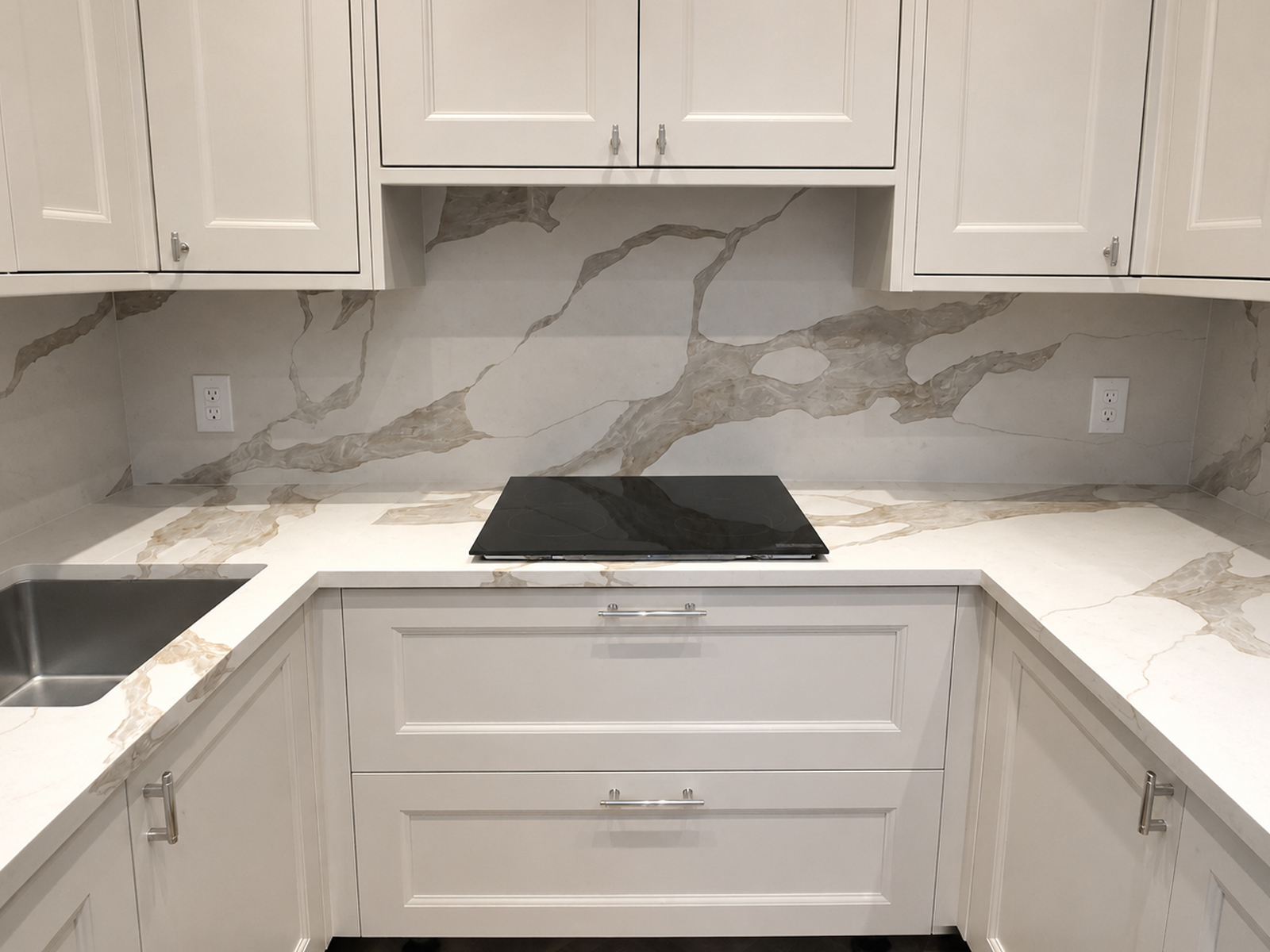 Calacatta Bronze quartz worktop in high wycomb