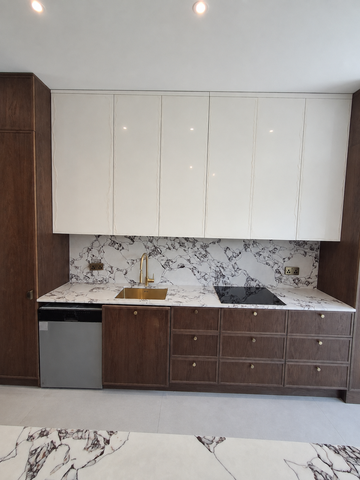 Calacatta Viola quartz worktops project in Southampton
