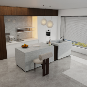 Grey Jade quartz worktop