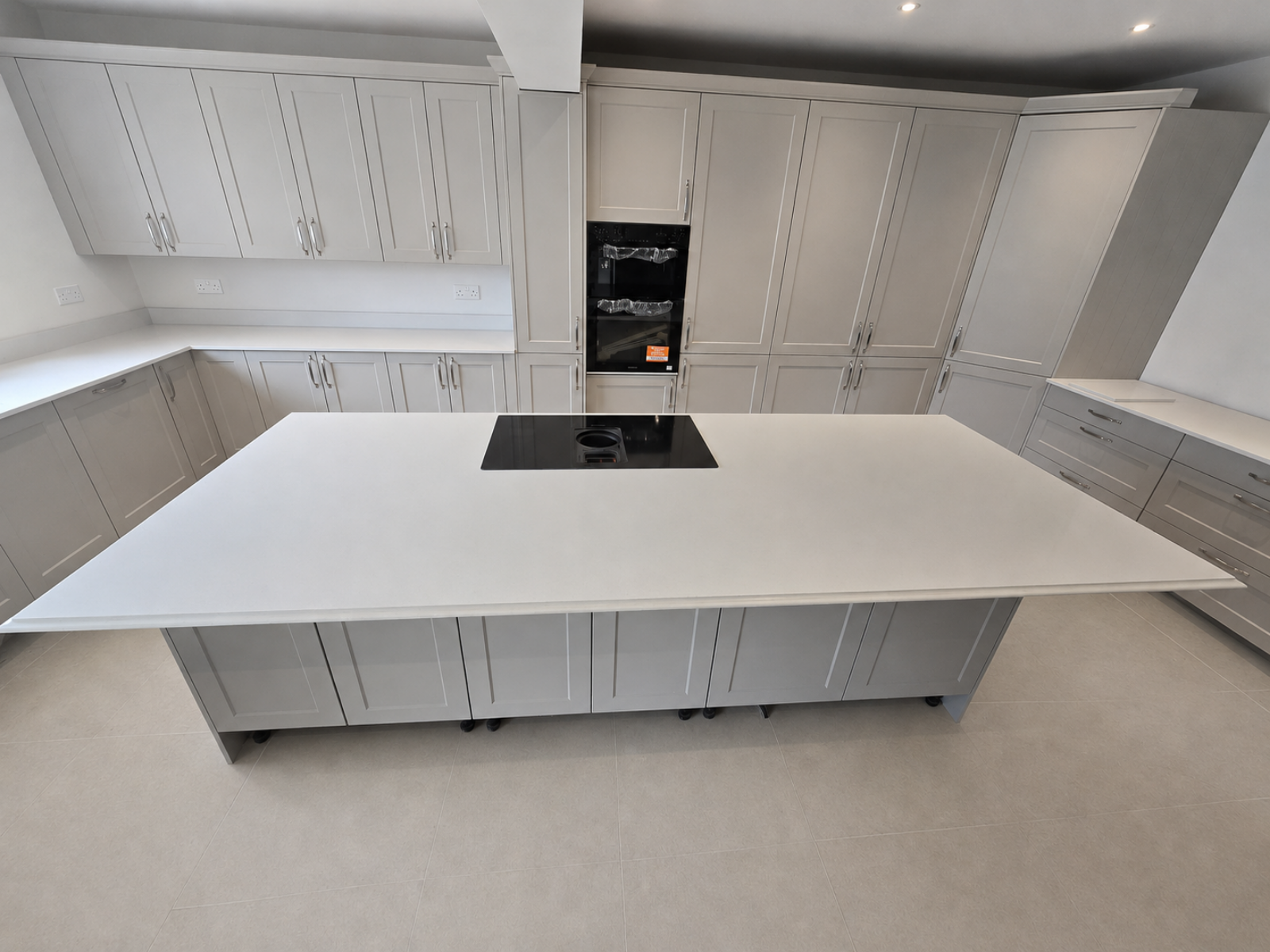 Ice Branco quartz worktop, Ealing, London