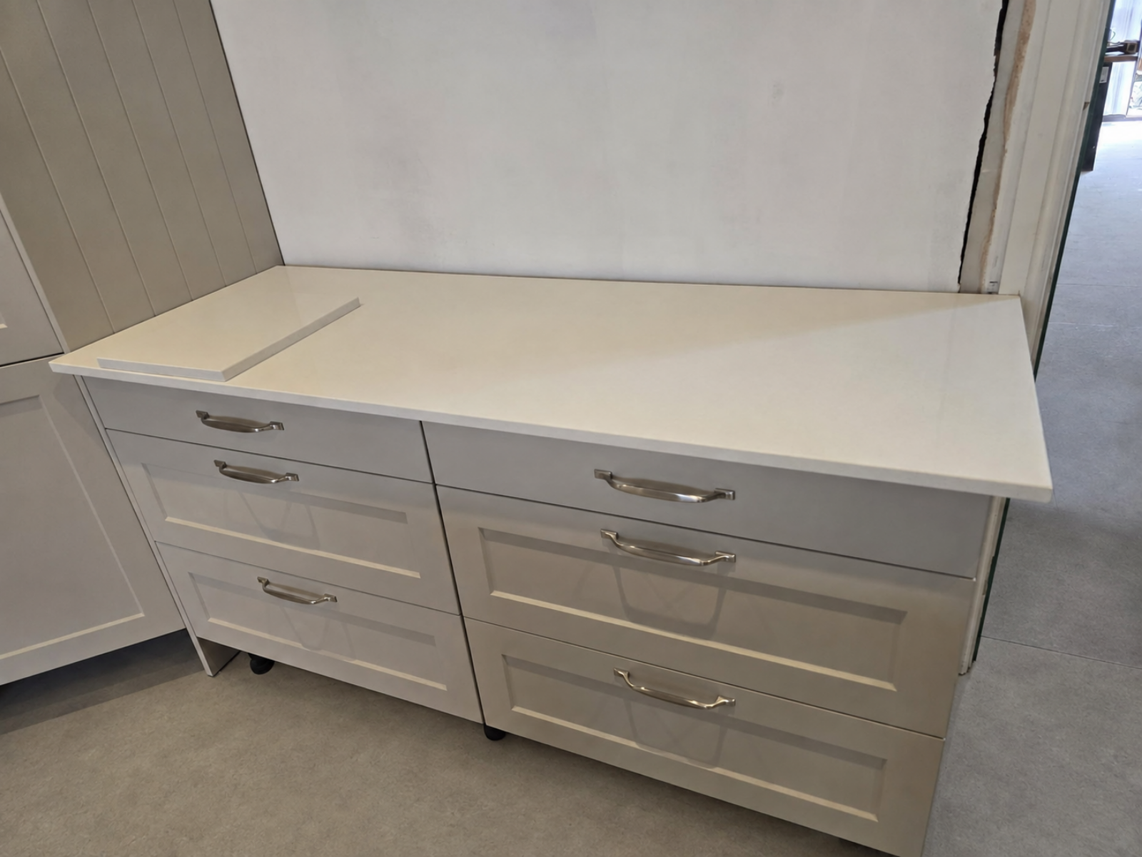 Ice Branco quartz worktop, Ealing, London