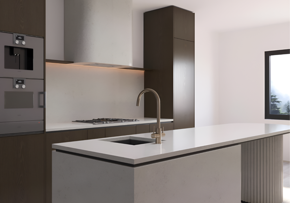 Luna Beige quartz worktop