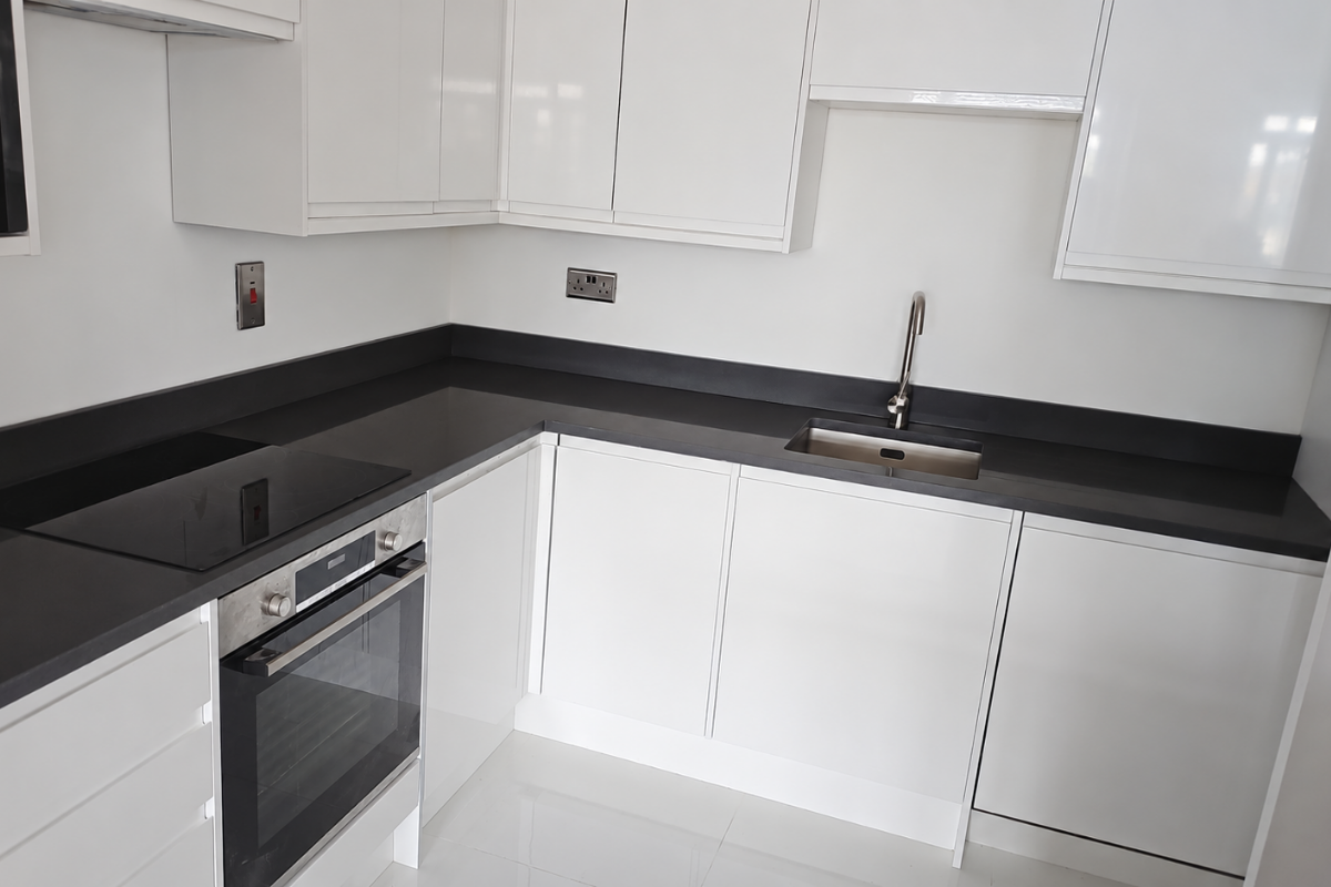 Homepage 55 Royal grey quartz worktop project in London
