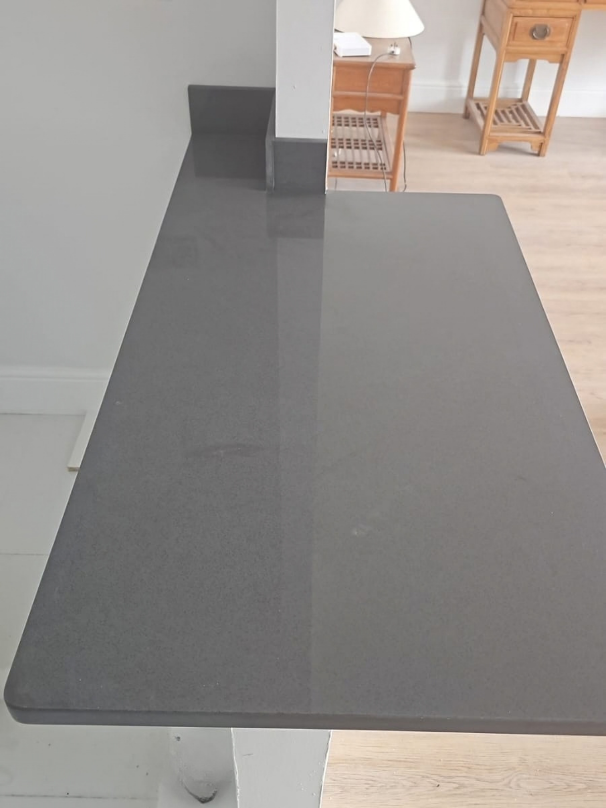 Royal grey quartz worktop project in London