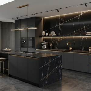 Sahara Noir quartz worktop