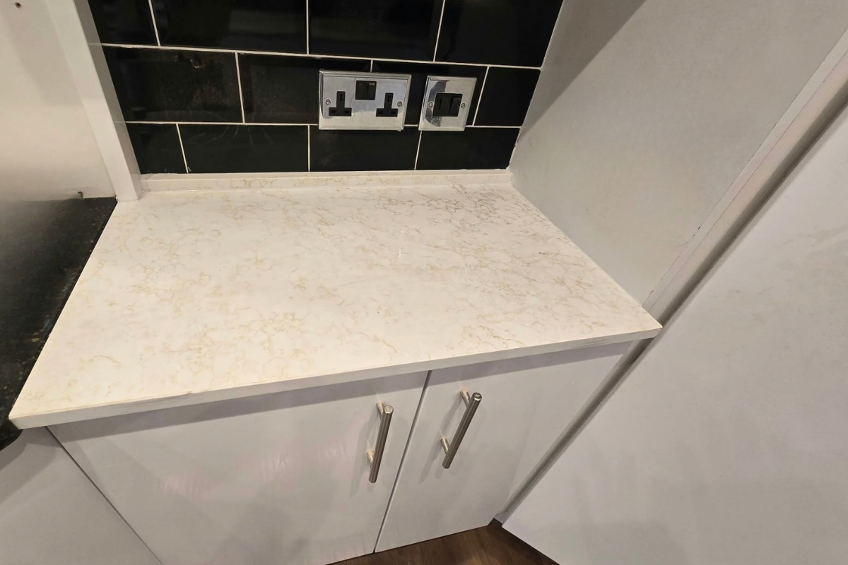 Spider Gold Quartz Worktop Project in Chelmsford