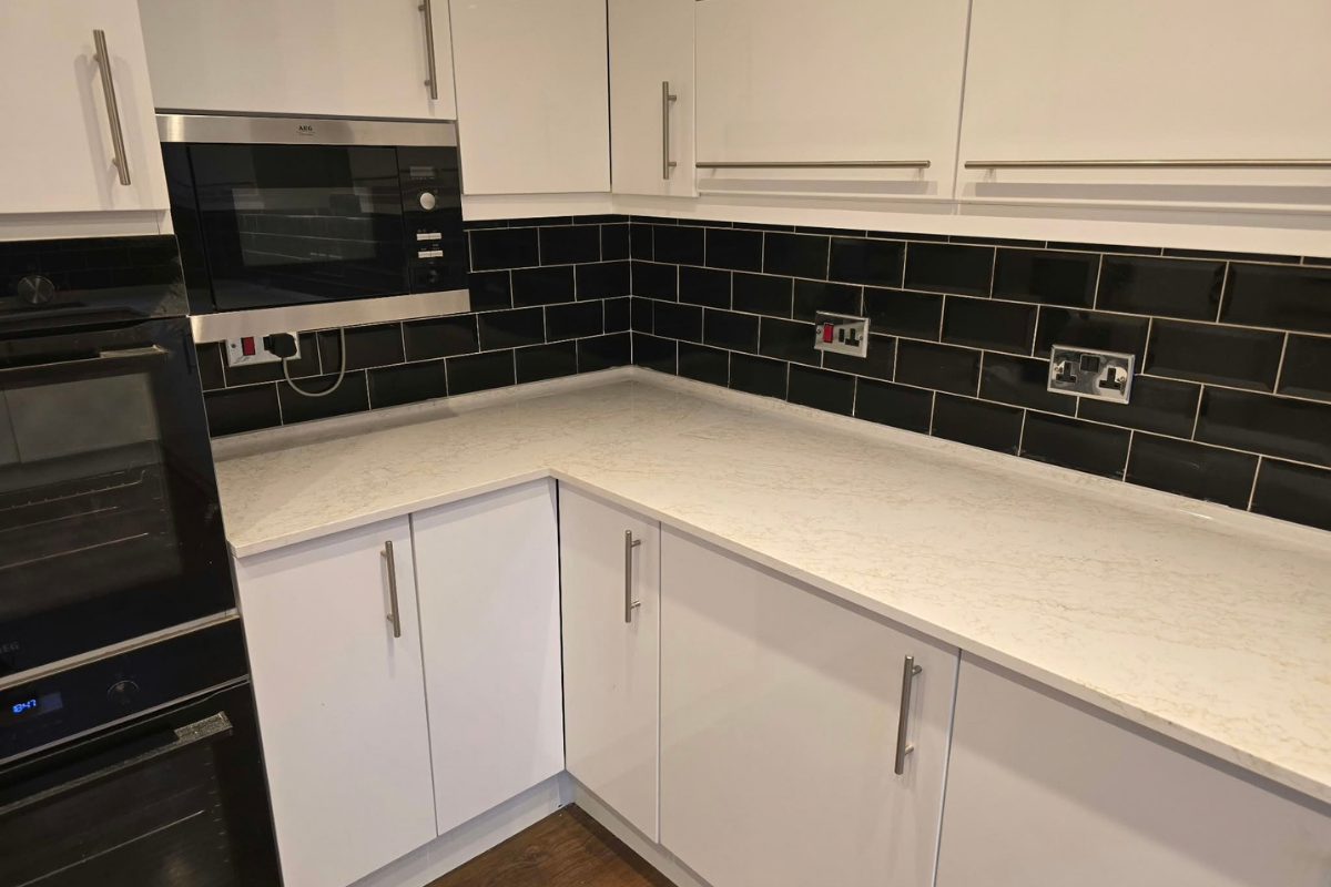 Spider Gold Quartz Worktop Project in Chelmsford