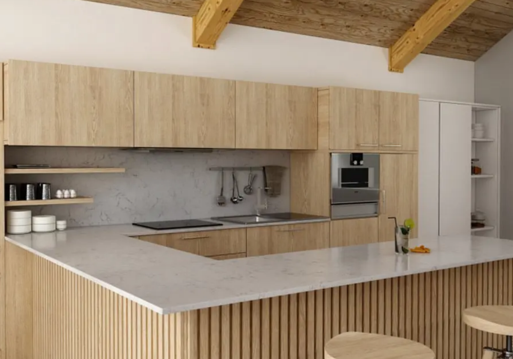 Valley White Quartz Worktop