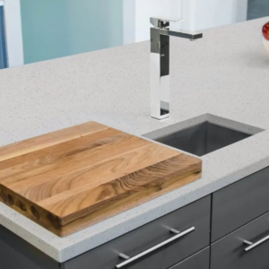 White Almond Quartz Worktop