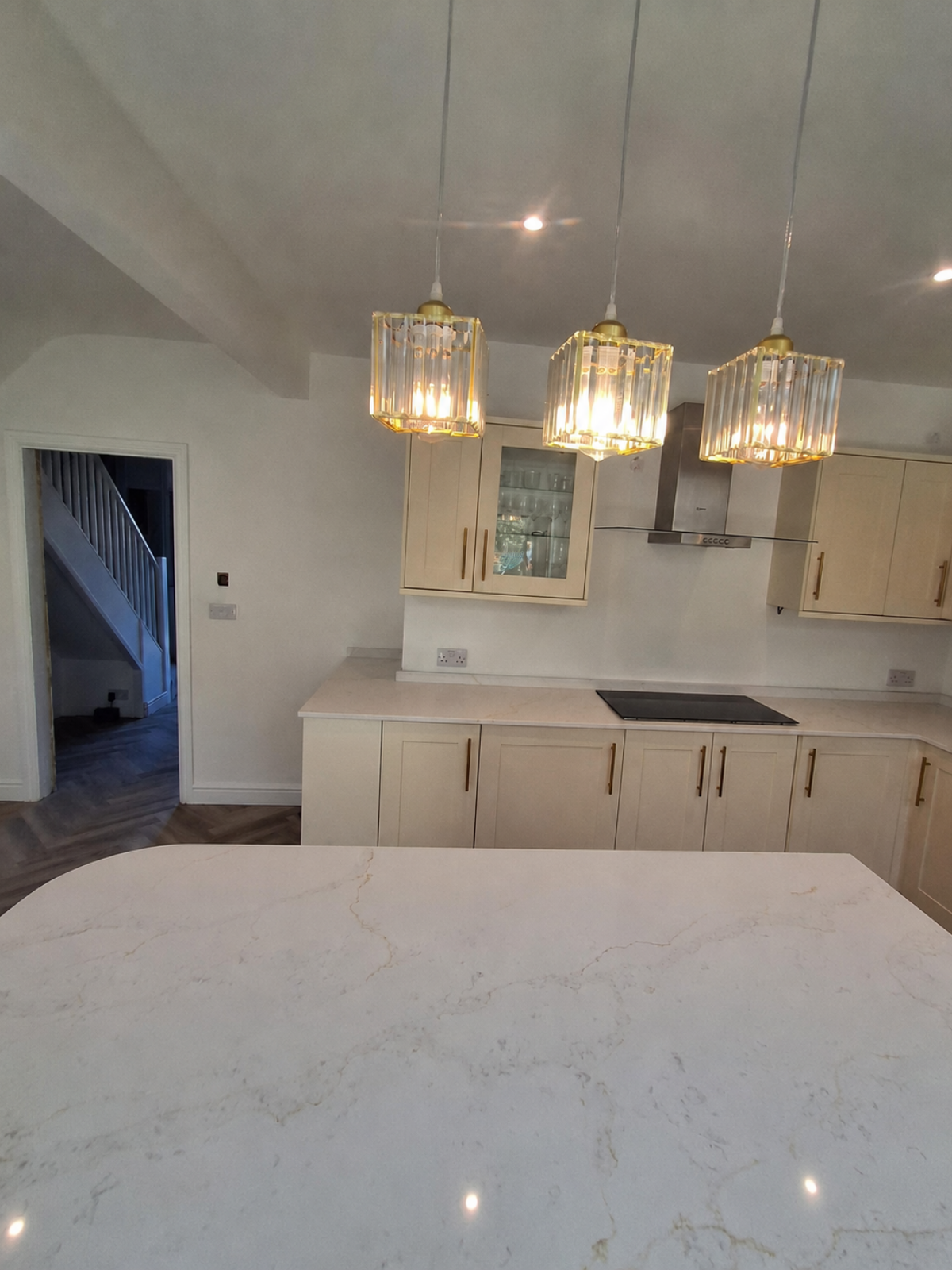 Calacatta Classic quartz worktop in the High Wycombe project