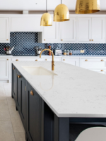 Carrara crystal quartz worktop