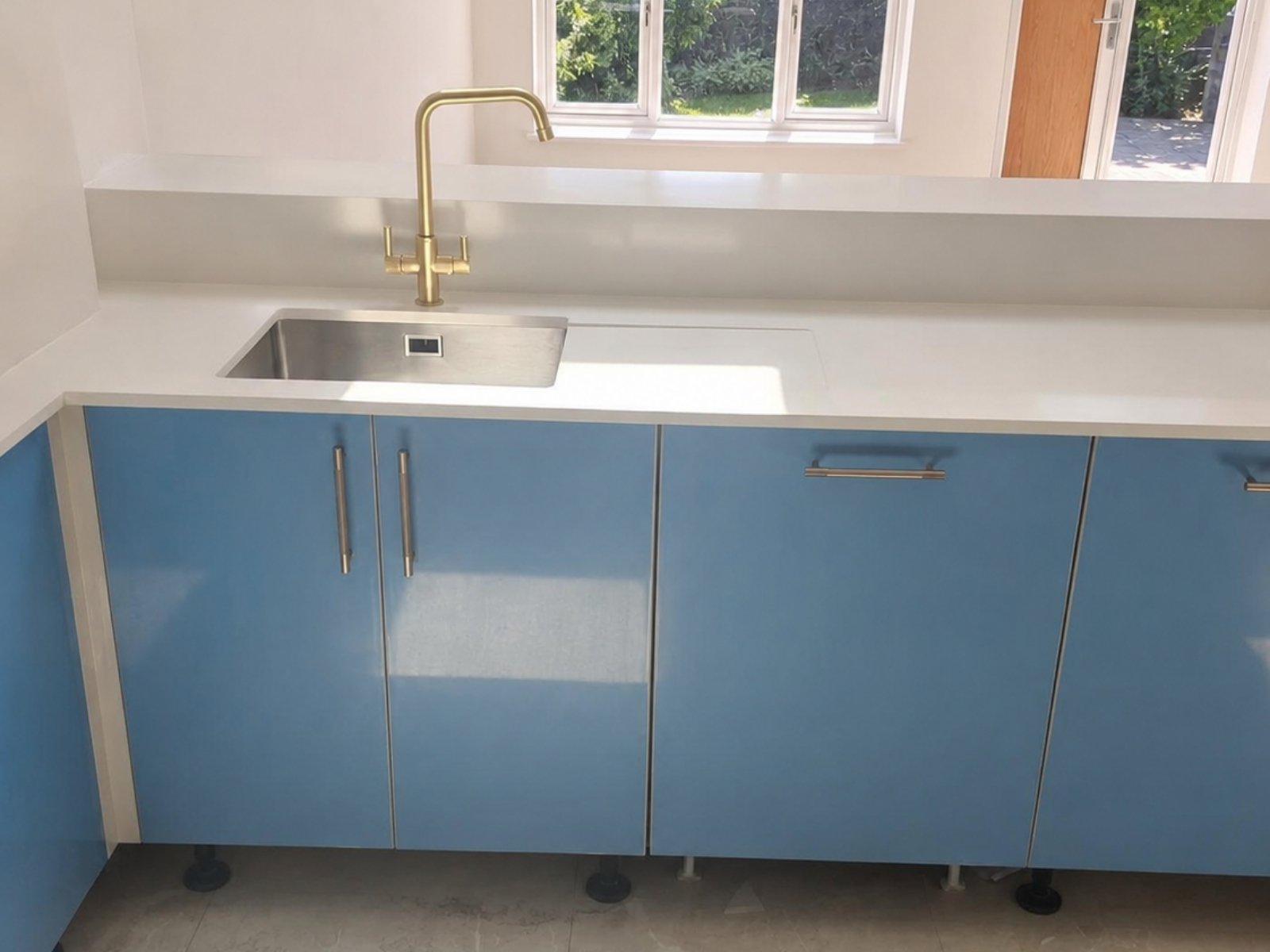 super white quartz project in Slough