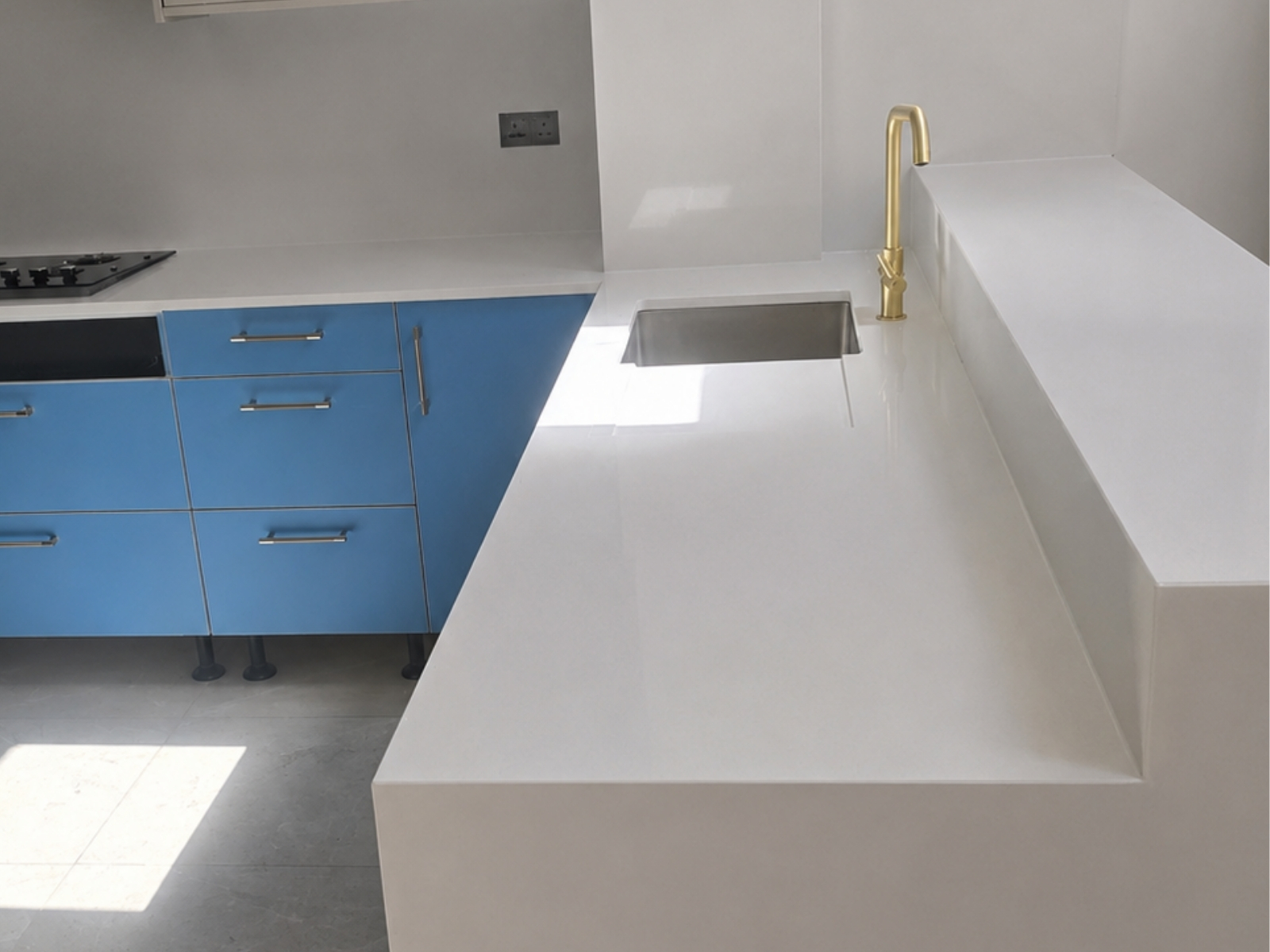 super white quartz project in Slough