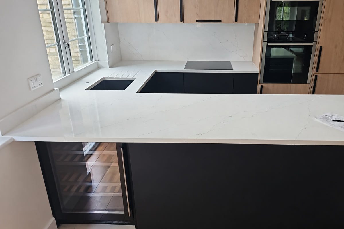 Homepage 59 Alaska White quartz worktop project in London