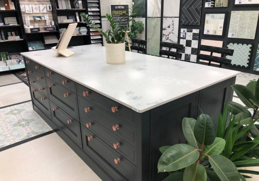Concrete Oyster Quartz Worktop