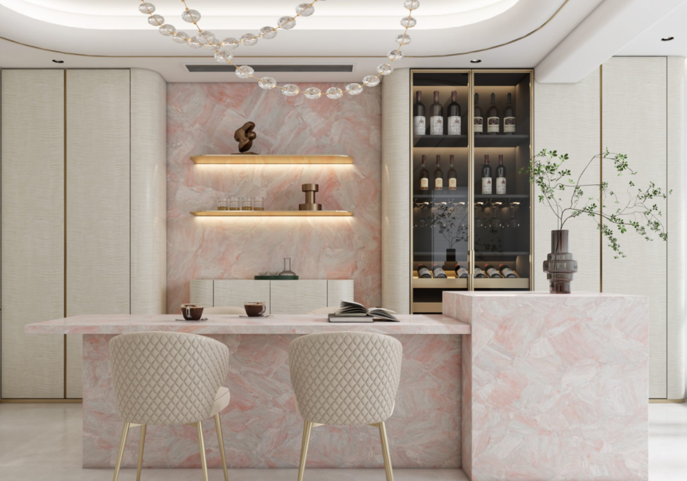 Morganite Quartz Worktop